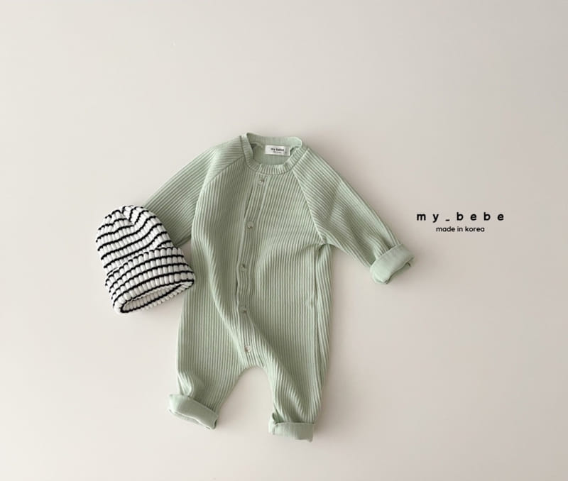 My Bebe - Korean Baby Fashion - #babyclothing - Rib Bodysuit - 8