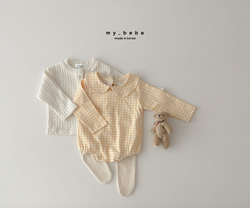 My Bebe - Korean Baby Fashion - #babyfever - Circle Collar Bodysuit - 8