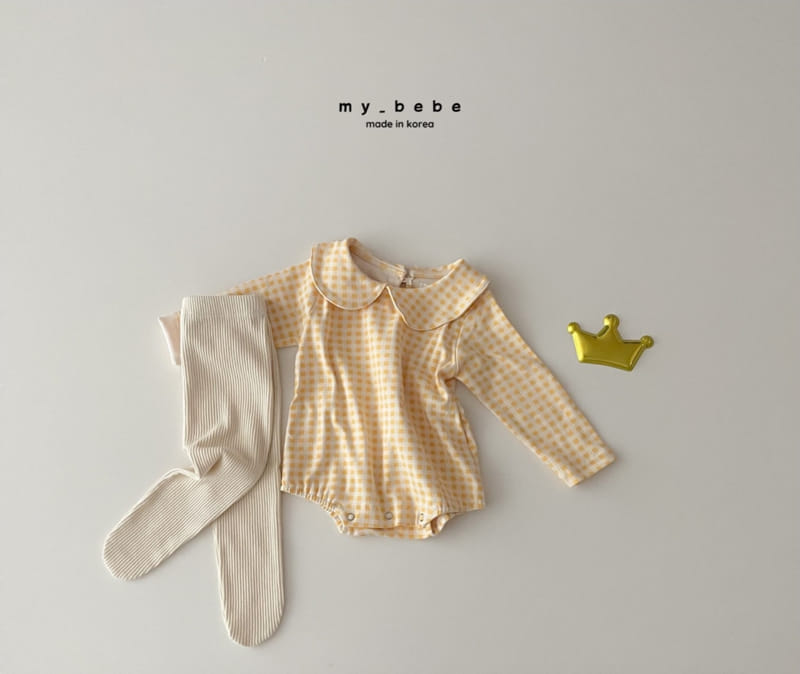 My Bebe - Korean Baby Fashion - #babygirlfashion - Circle Collar Bodysuit - 9