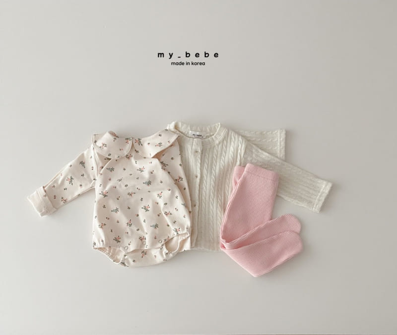 My Bebe - Korean Baby Fashion - #babyoninstagram - Circle Collar Bodysuit - 11