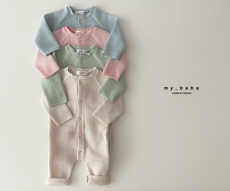 My Bebe - Korean Baby Fashion - #babyoutfit - Rib Bodysuit