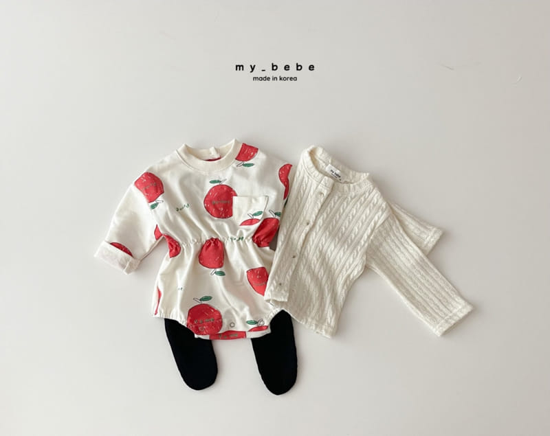 My Bebe - Korean Baby Fashion - #babywear - Print Banding Bodysuit - 6