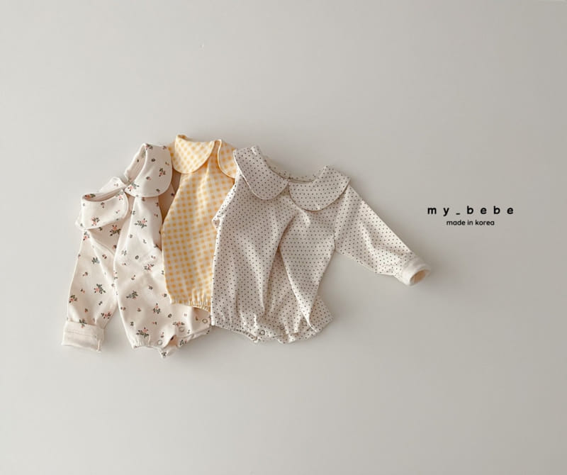 My Bebe - Korean Baby Fashion - #onlinebabyboutique - Circle Collar Bodysuit