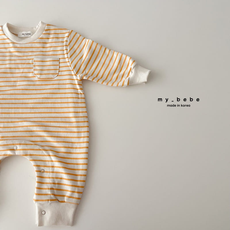 My Bebe - Korean Baby Fashion - #smilingbaby - Spring Stripes Bodysuit - 6