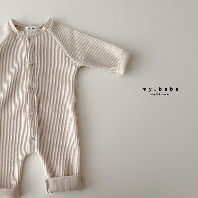 My Bebe - Korean Baby Fashion - #smilingbaby - Rib Bodysuit - 5