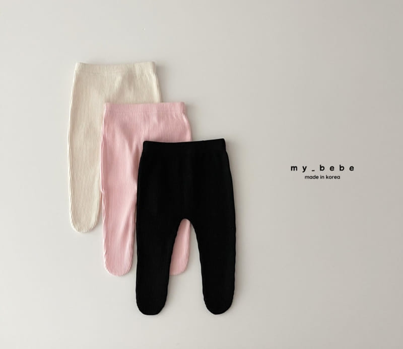 My Bebe - Korean Baby Fashion - #smilingbaby - 23 Rib Foot Leggings