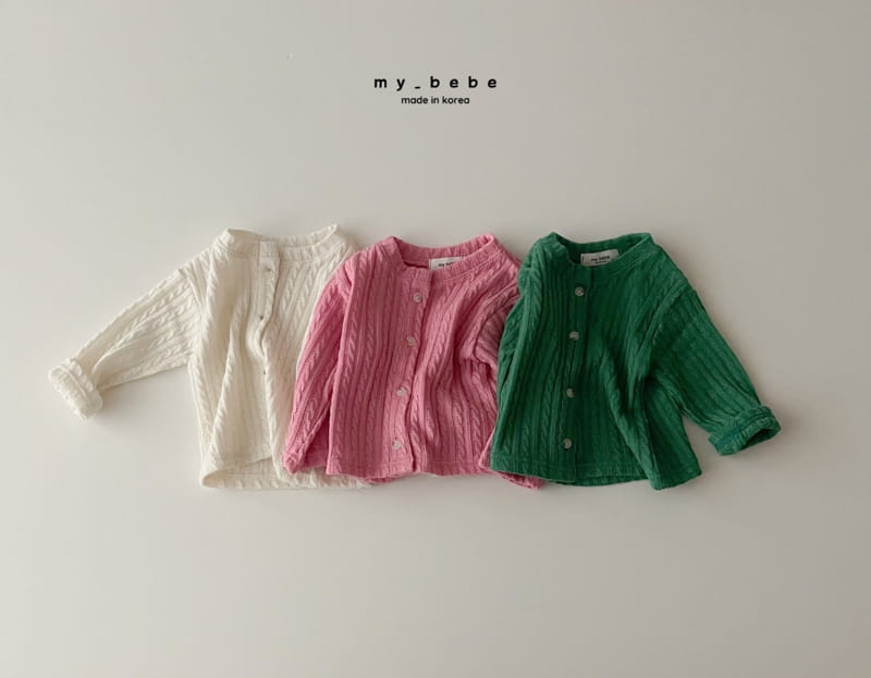 My Bebe - Korean Children Fashion - #childofig - Spring Twist Cardigan - 2