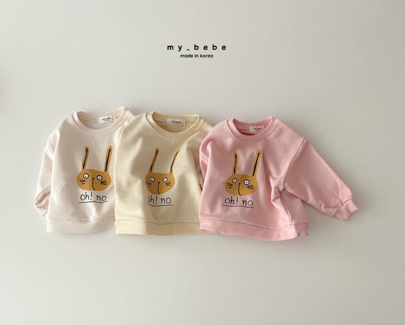 My Bebe - Korean Children Fashion - #designkidswear - Rabbit Sweatshirt - 2