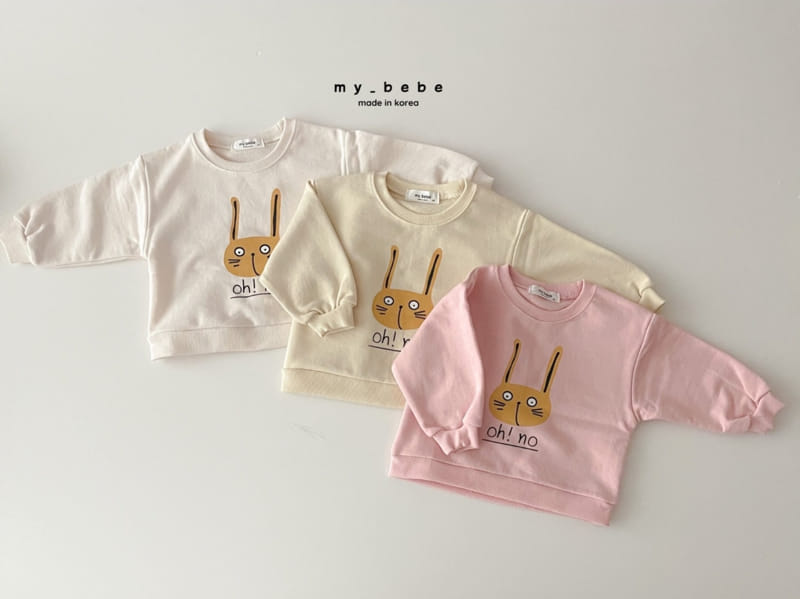 My Bebe - Korean Children Fashion - #discoveringself - Rabbit Sweatshirt - 3