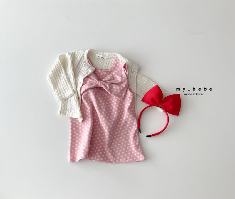 My Bebe - Korean Children Fashion - #kidzfashiontrend - Ribbon One-piece - 6