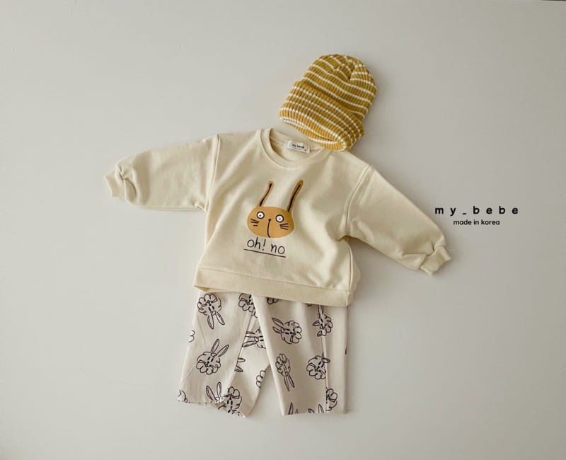 My Bebe - Korean Children Fashion - #kidzfashiontrend - Rabbit Sweatshirt - 7