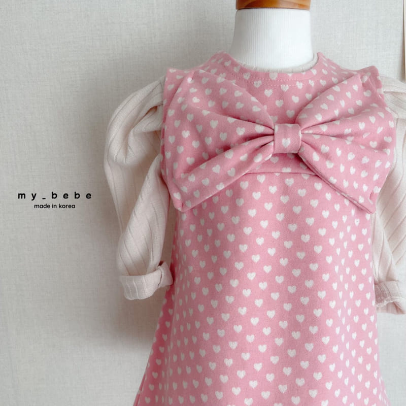 My Bebe - Korean Children Fashion - #littlefashionista - Ribbon One-piece - 8