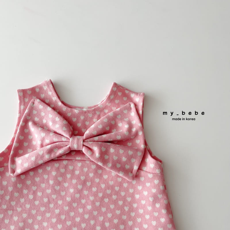 My Bebe - Korean Children Fashion - #magicofchildhood - Ribbon One-piece - 9