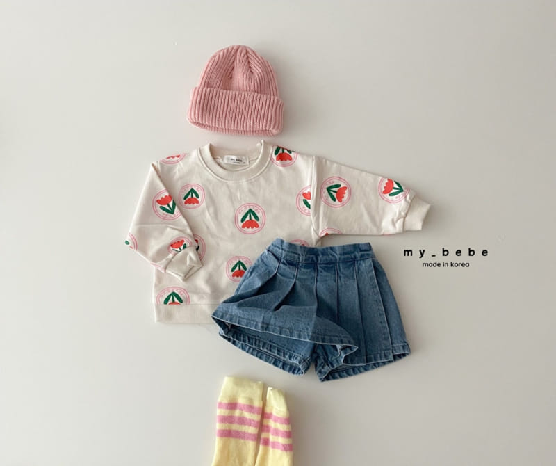 My Bebe - Korean Children Fashion - #prettylittlegirls - Wrinkle Skirt Pants - 9