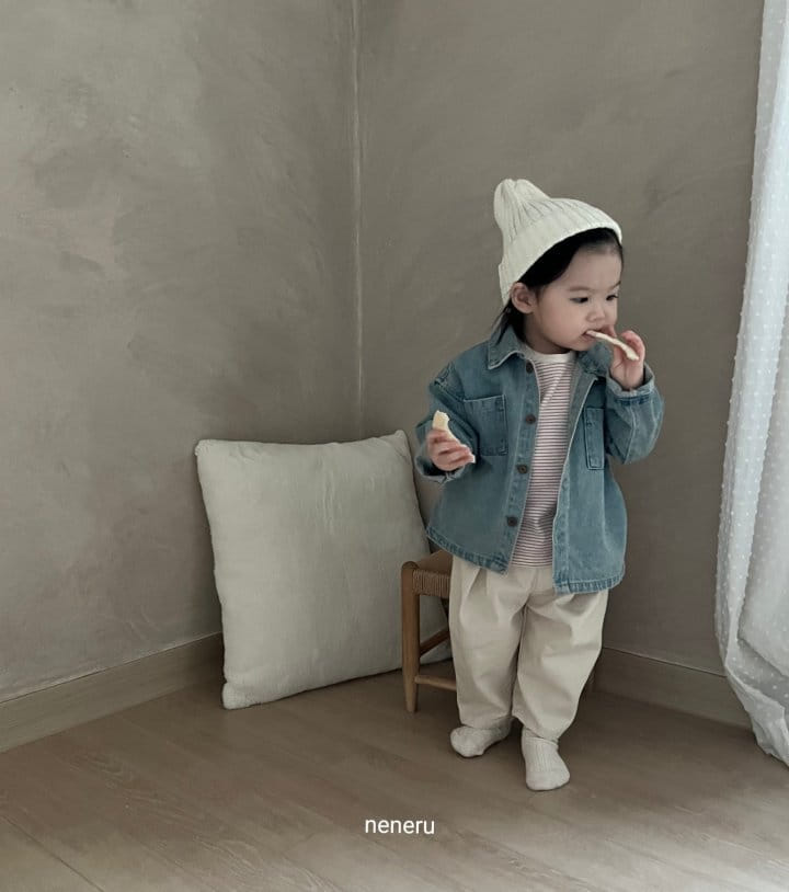 Neneru - Korean Baby Fashion - #babyoninstagram - Toto Denim Jacket - 2