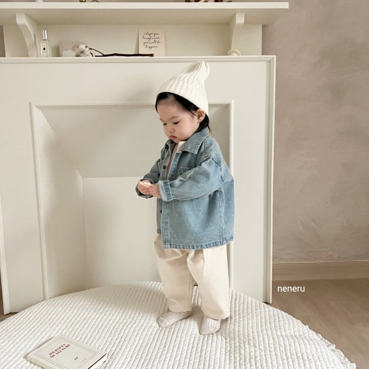 Neneru - Korean Baby Fashion - #babyootd - Toto Denim Jacket - 3