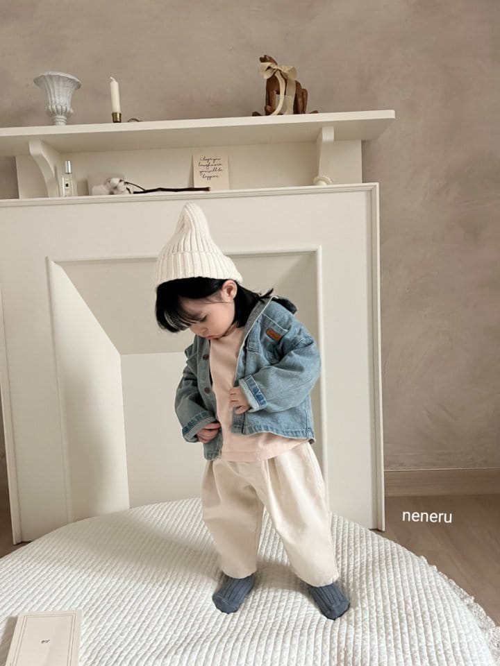 Neneru - Korean Baby Fashion - #babyootd - Toto Denim Jacket - 4