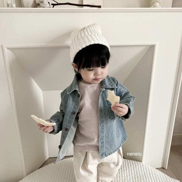 Neneru - Korean Baby Fashion - #babyoutfit - Toto Denim Jacket - 5