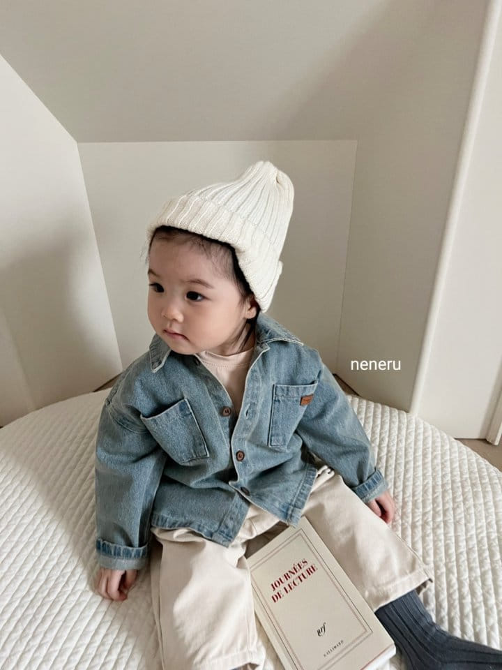 Neneru - Korean Baby Fashion - #onlinebabyboutique - Toto Denim Jacket - 7