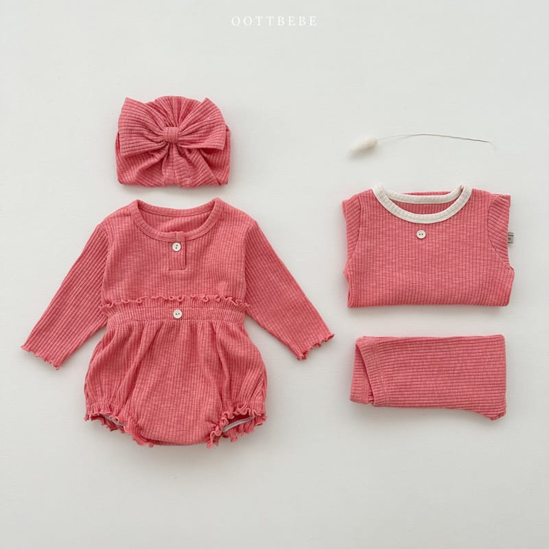 Oott Bebe - Korean Baby Fashion - #babyboutique - Macaroon Bloomer SET - 11