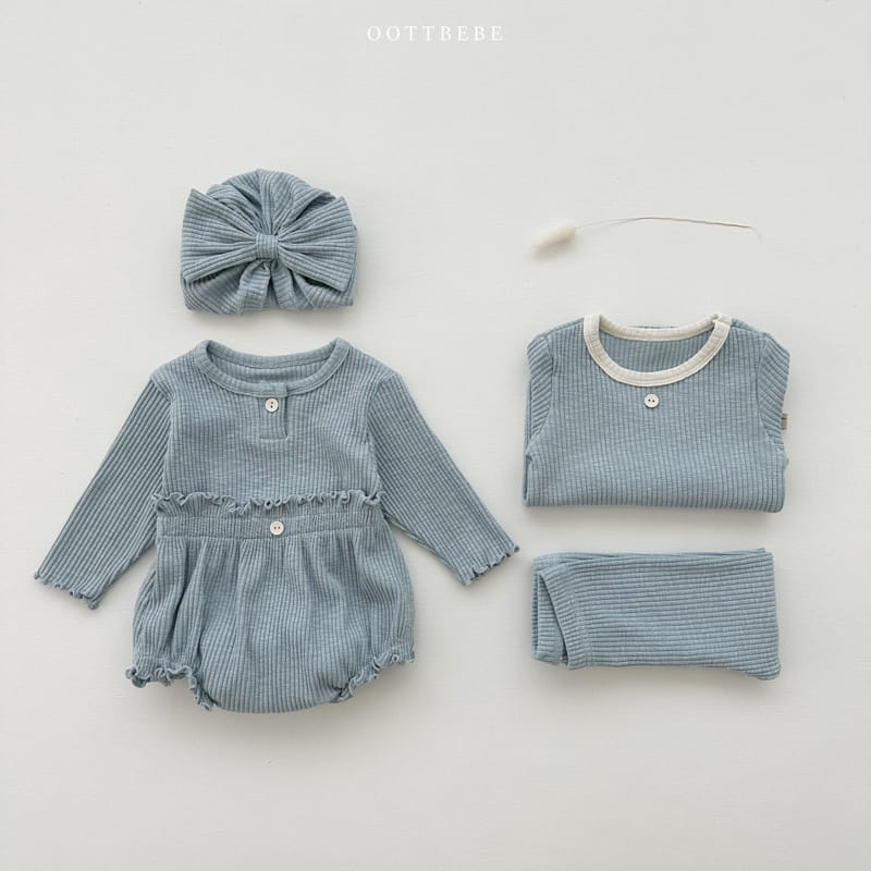 Oott Bebe - Korean Baby Fashion - #babyboutiqueclothing - Macaroon Bloomer SET - 12