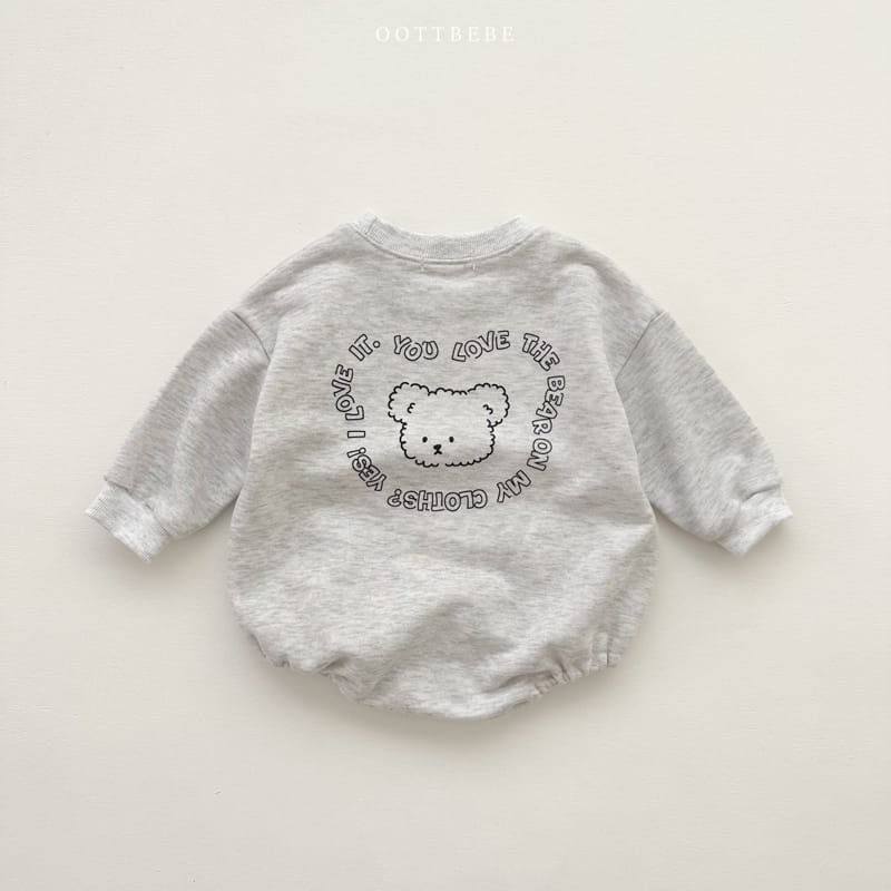 Oott Bebe - Korean Baby Fashion - #babyfashion - Lettering Bodysuit - 5