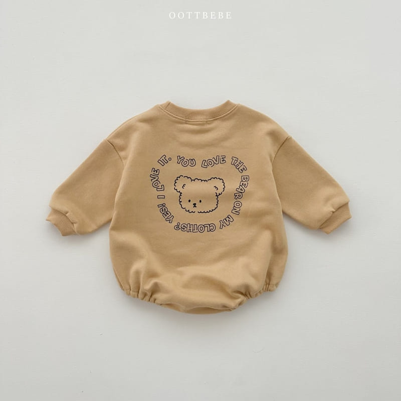 Oott Bebe - Korean Baby Fashion - #babyfever - Lettering Bodysuit - 6