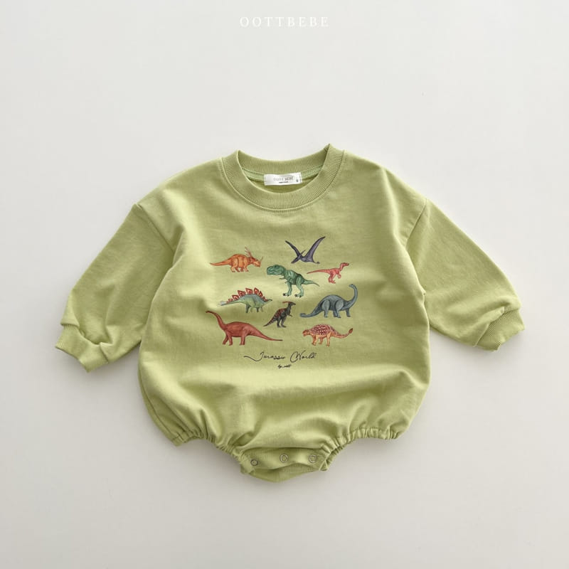 Oott Bebe - Korean Baby Fashion - #babyfever - Dino World Bodysuit - 2