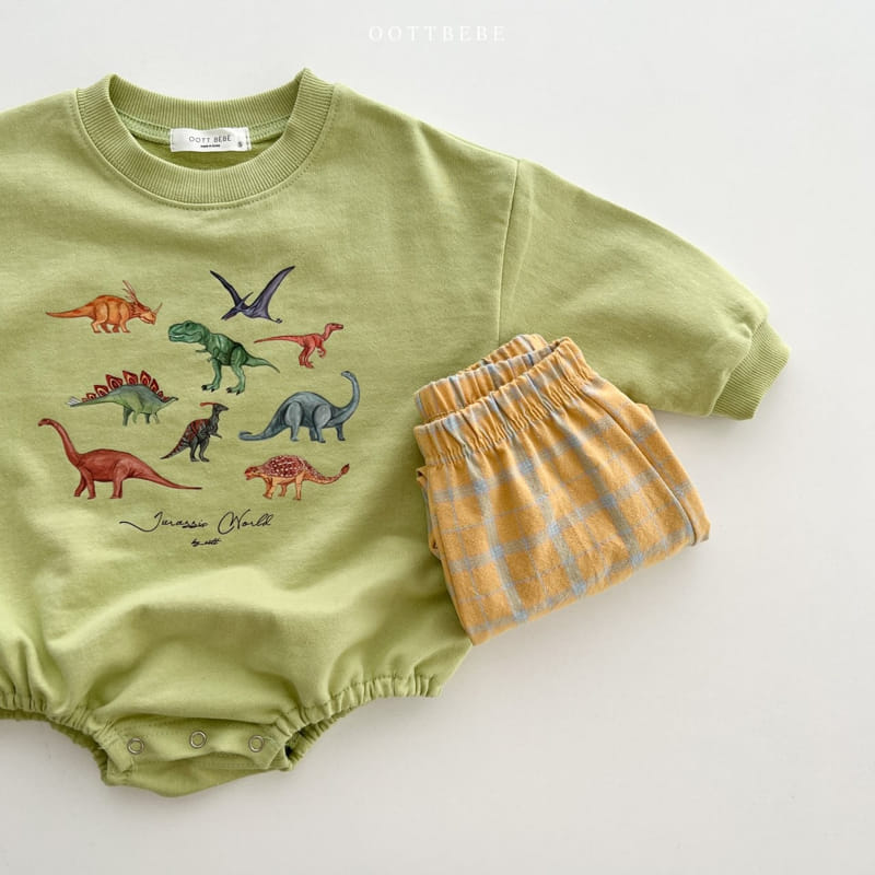 Oott Bebe - Korean Baby Fashion - #babyoninstagram - Dino World Bodysuit - 5