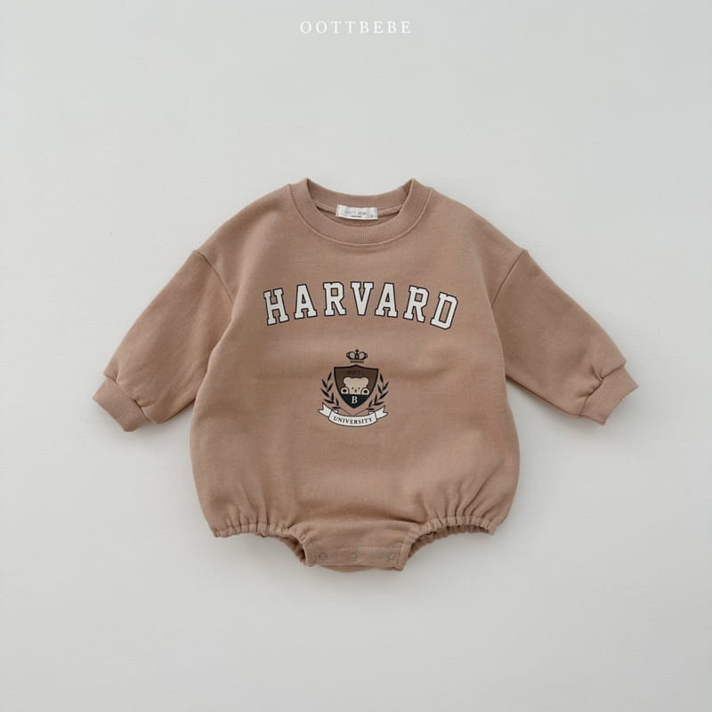 Oott Bebe - Korean Baby Fashion - #babyoninstagram - Havard Bear Bodysuit - 2