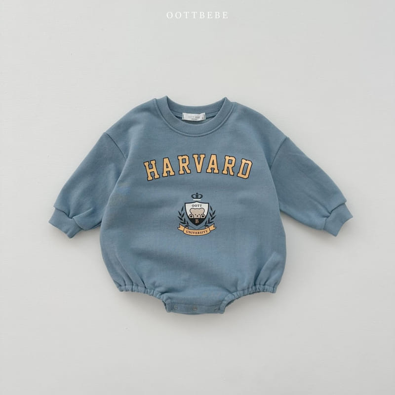 Oott Bebe - Korean Baby Fashion - #babyootd - Havard Bear Bodysuit - 3