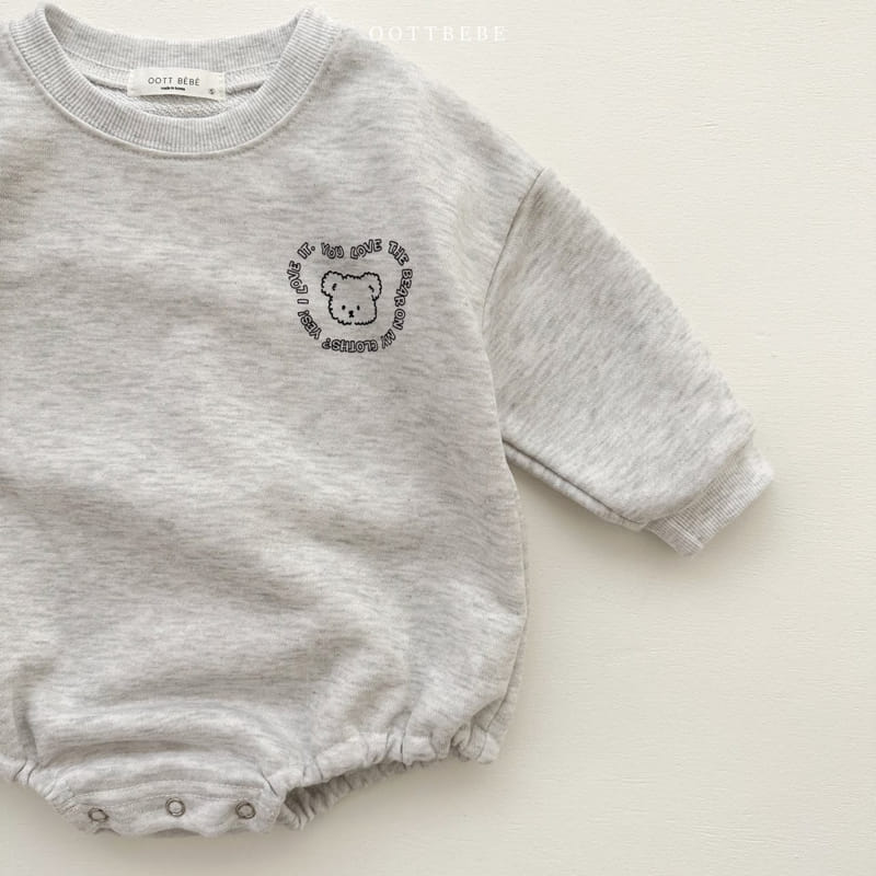 Oott Bebe - Korean Baby Fashion - #babyoutfit - Lettering Bodysuit - 11