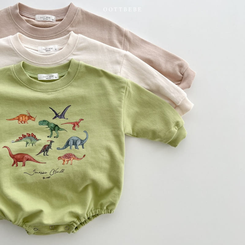 Oott Bebe - Korean Baby Fashion - #babyoutfit - Dino World Bodysuit - 7