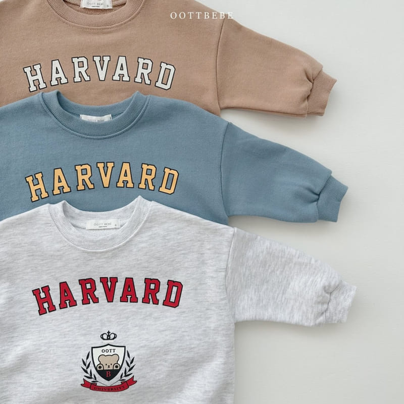 Oott Bebe - Korean Baby Fashion - #babyootd - Havard Bear Bodysuit - 4