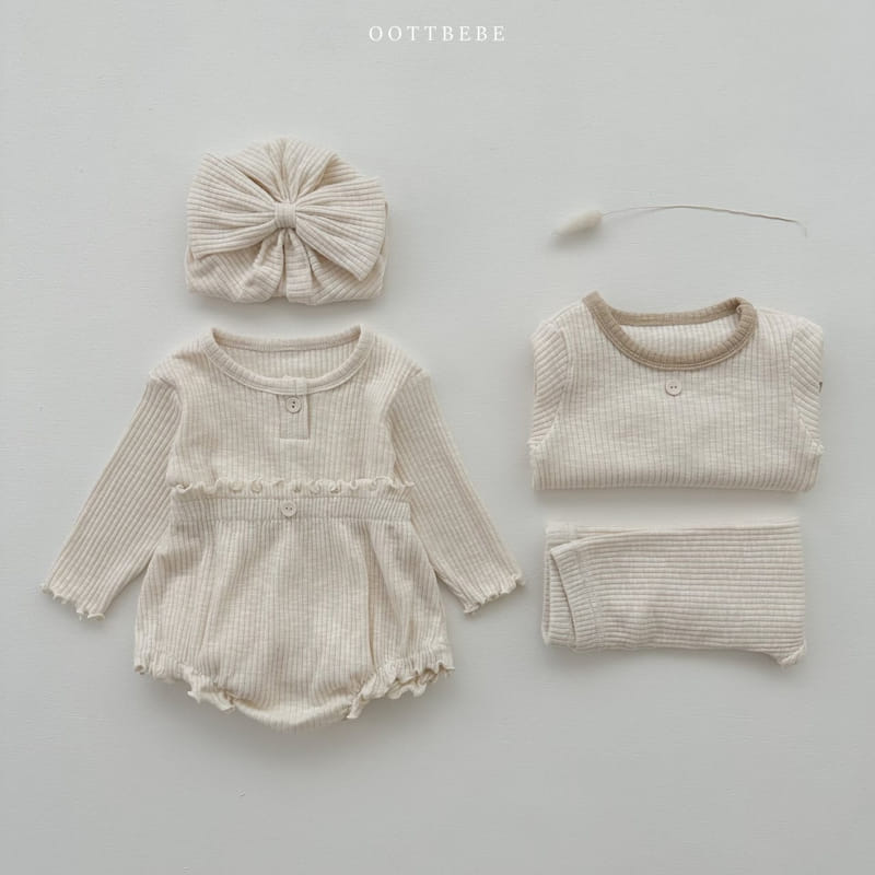 Oott Bebe - Korean Baby Fashion - #onlinebabyshop - Macaroon Bloomer SET - 9