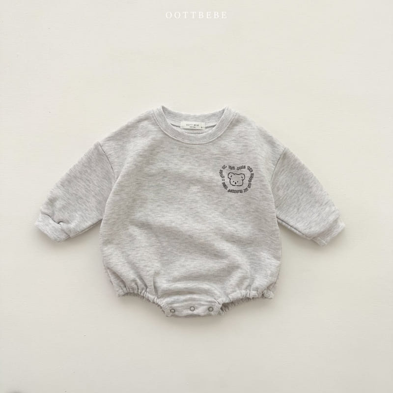 Oott Bebe - Korean Baby Fashion - #smilingbaby - Lettering Bodysuit