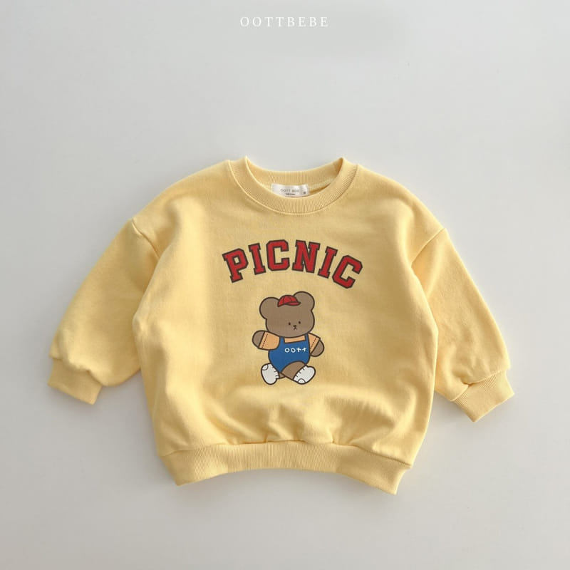 Oott Bebe - Korean Children Fashion - #designkidswear - Picnic Sweatshirt