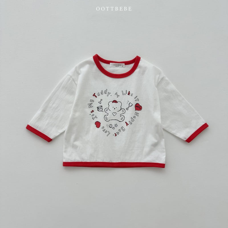 Oott Bebe - Korean Children Fashion - #discoveringself - Sketch Piping Tee