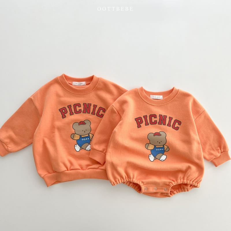 Oott Bebe - Korean Children Fashion - #kidzfashiontrend - Picnic Sweatshirt - 6