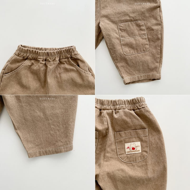 Oott Bebe - Korean Children Fashion - #todddlerfashion - Pigment Pants - 12