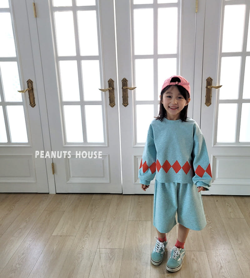 Peanuts - Korean Children Fashion - #childrensboutique - Agyle Top Bottom Set - 5