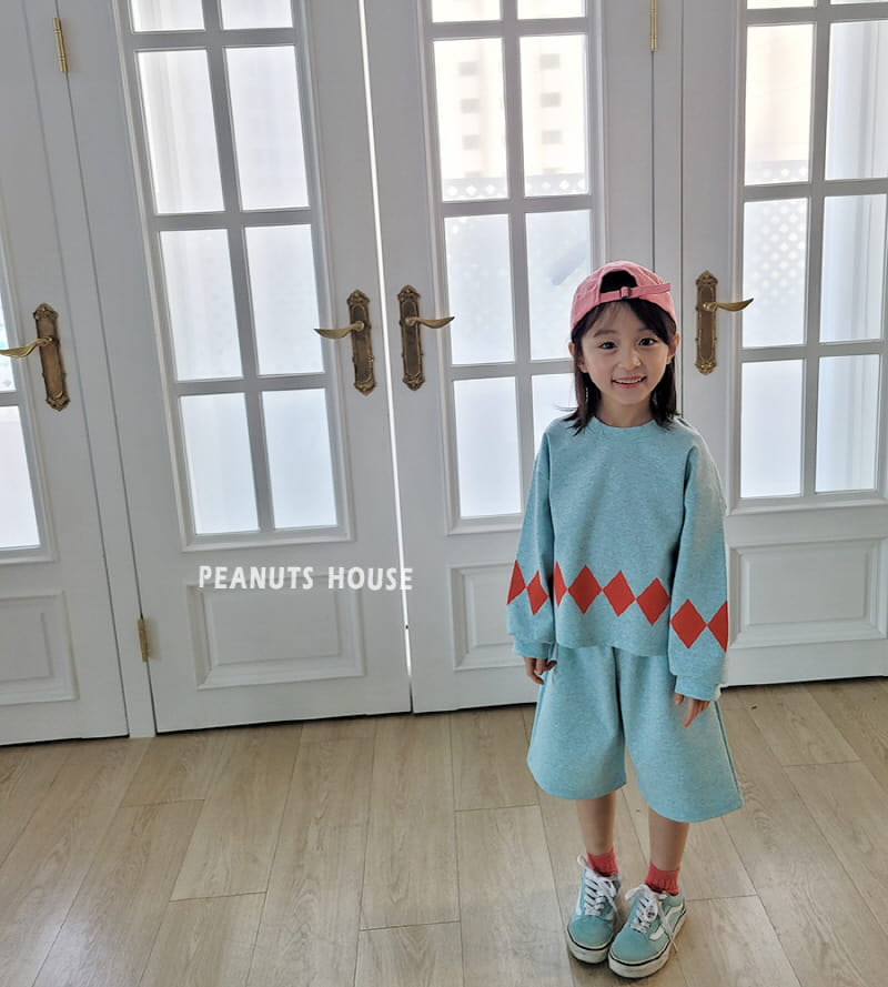 Peanuts - Korean Children Fashion - #kidzfashiontrend - Agyle Top Bottom Set - 11