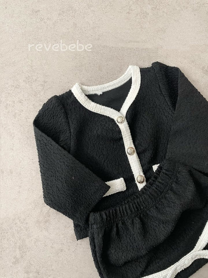 Reve Kid - Korean Baby Fashion - #babygirlfashion - Bebe Twid Bloomer Set - 2