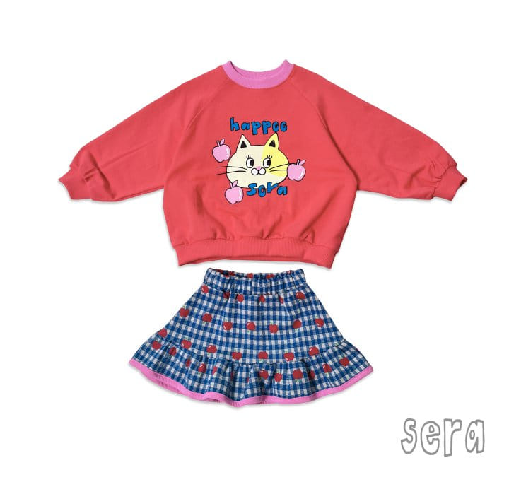 Sera - Korean Children Fashion - #kidsshorts - Apple Kitty Set - 10