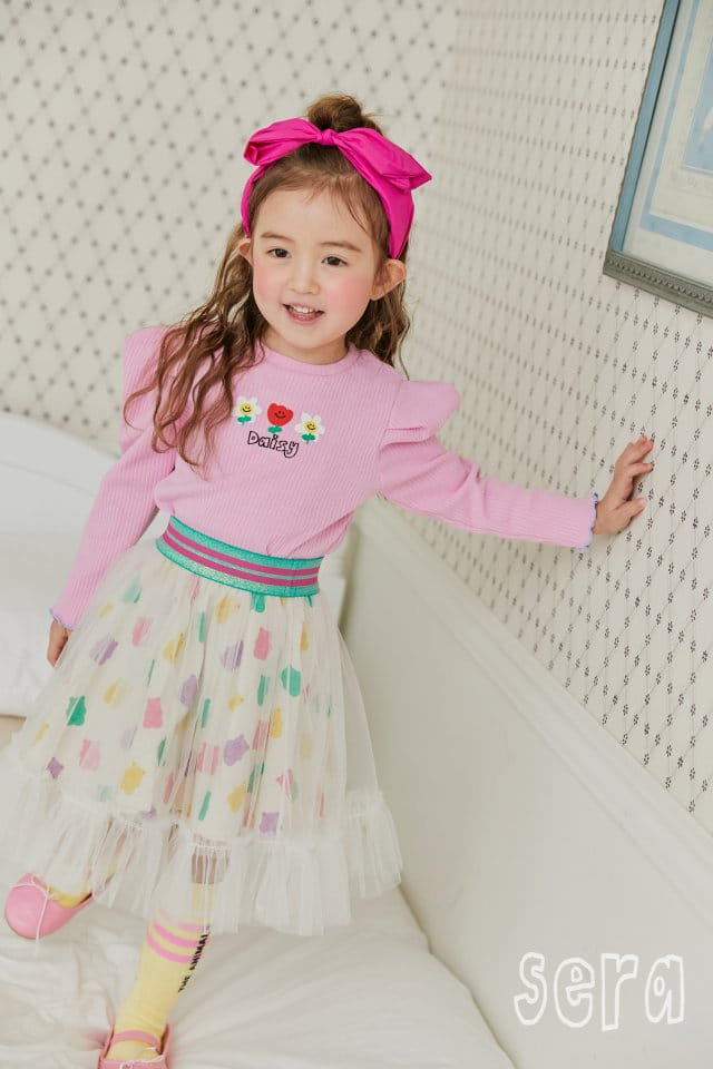 Sera - Korean Children Fashion - #kidzfashiontrend - Bear Sha Skirt - 3