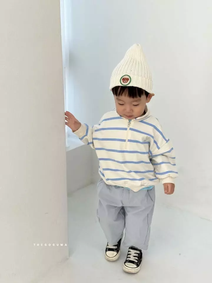 Shinseage Kids - Korean Children Fashion - #childofig - Stripes Anorak Sweatshirt - 10