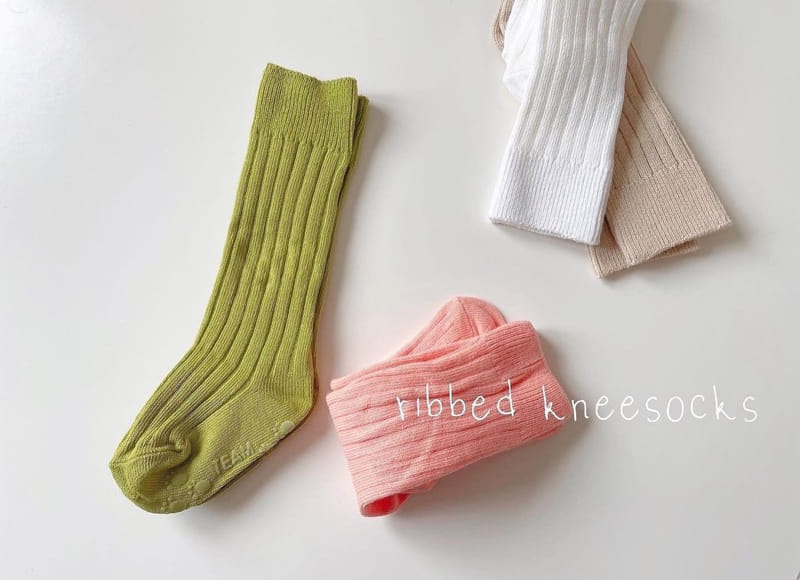 Teamand - Korean Children Fashion - #kidsstore - RIb Knee Socks  - 3