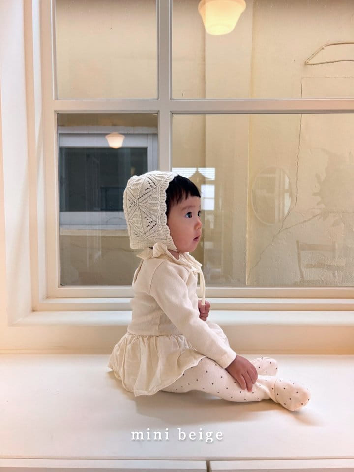 The Beige - Korean Baby Fashion - #babyclothing - Rib Skirt Bodysuit - 10