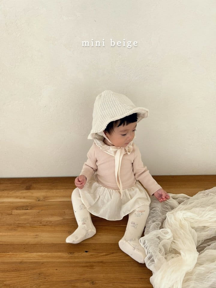 The Beige - Korean Baby Fashion - #babyfever - Rib Skirt Bodysuit - 12