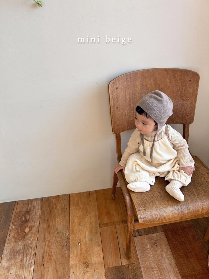 The Beige - Korean Baby Fashion - #babyoutfit - Rib Button Tee - 5